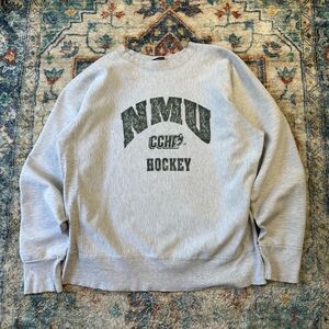 Vintage NMU Hockey Spellout Pullover Crewneck Size XXL